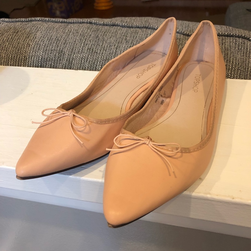 TOP SHOP ballet flats pink sz 6.5-7